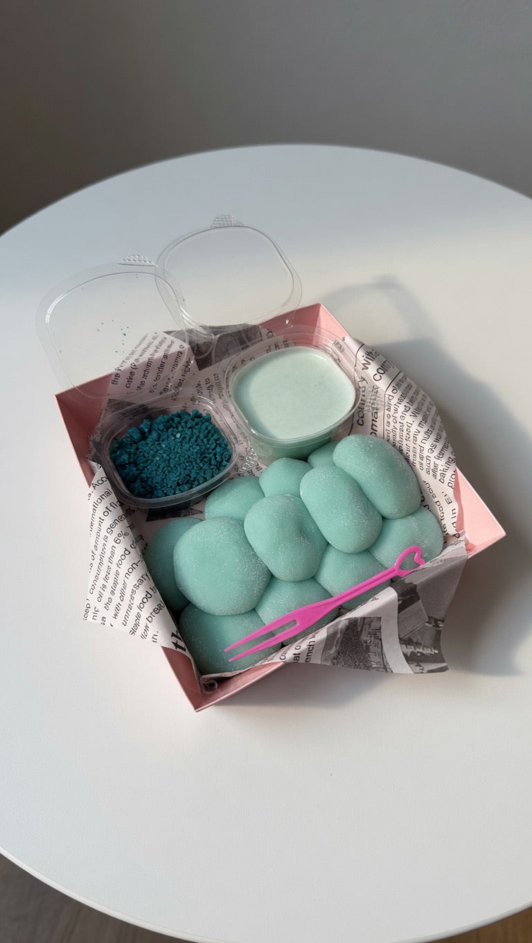 Crave Crumbl | Blue Sea Salt Crumbl Mochi Bites