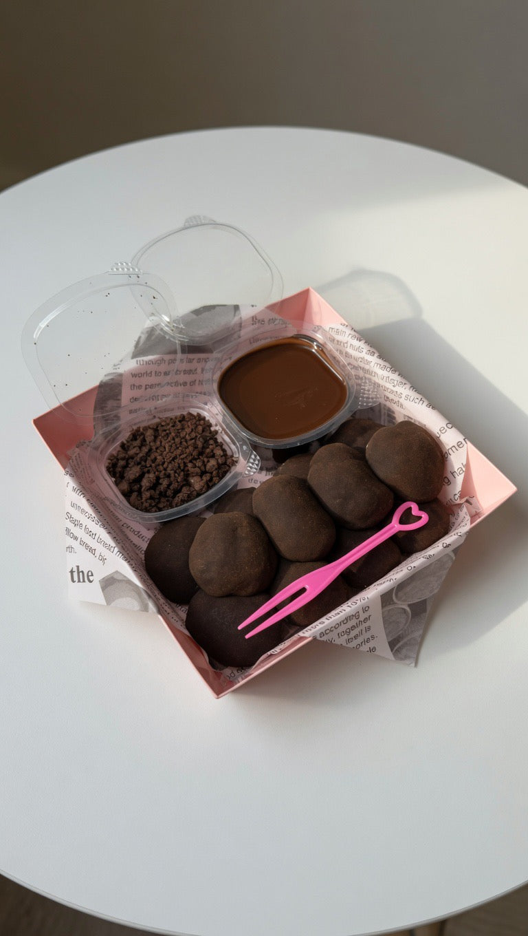 Crave Crumbl | Dark Chocolate Crumbl Mochi Bites