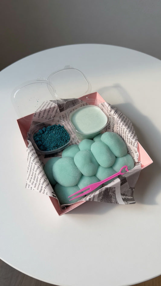 Crave Crumbl | Blue Sea Salt Crumbl Mochi Bites
